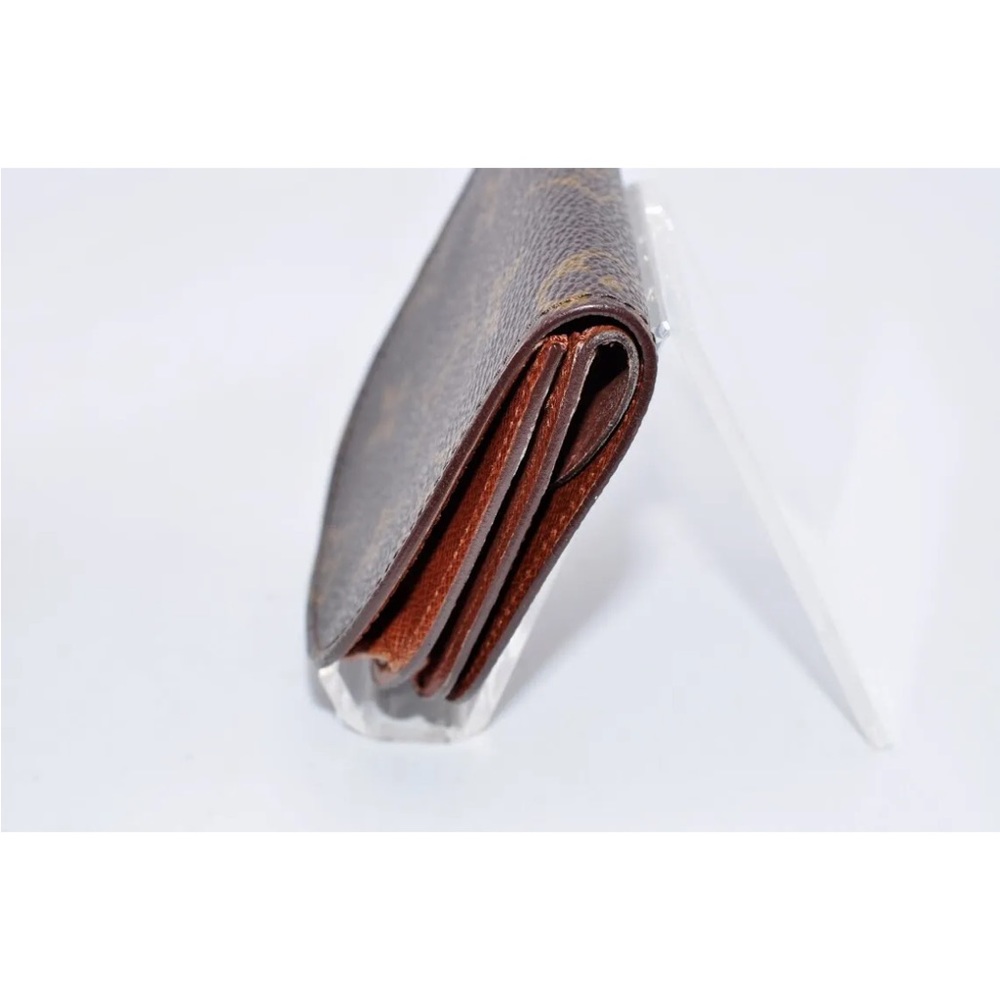 Louis Vuitton LV Portomone Guse Monogram Coin Case PVC Leather Brown - Picture 4 of 8